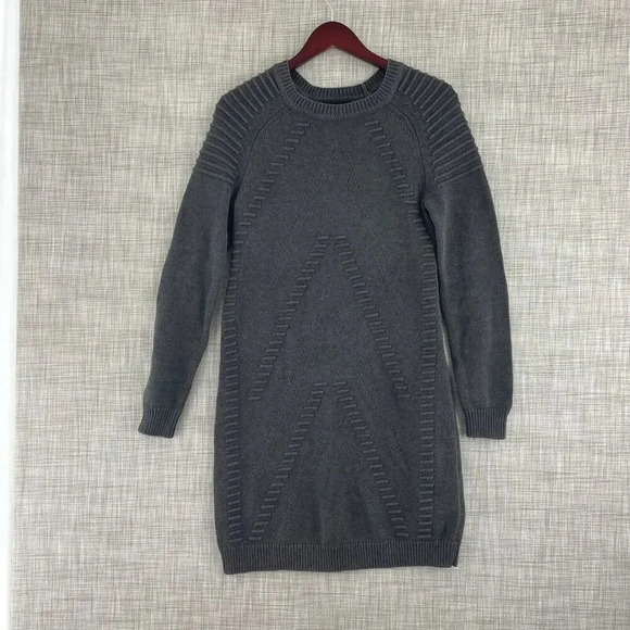 Eliza J. Sweater Dress Mini Womens M gray 2615 - Picture 1 of 7